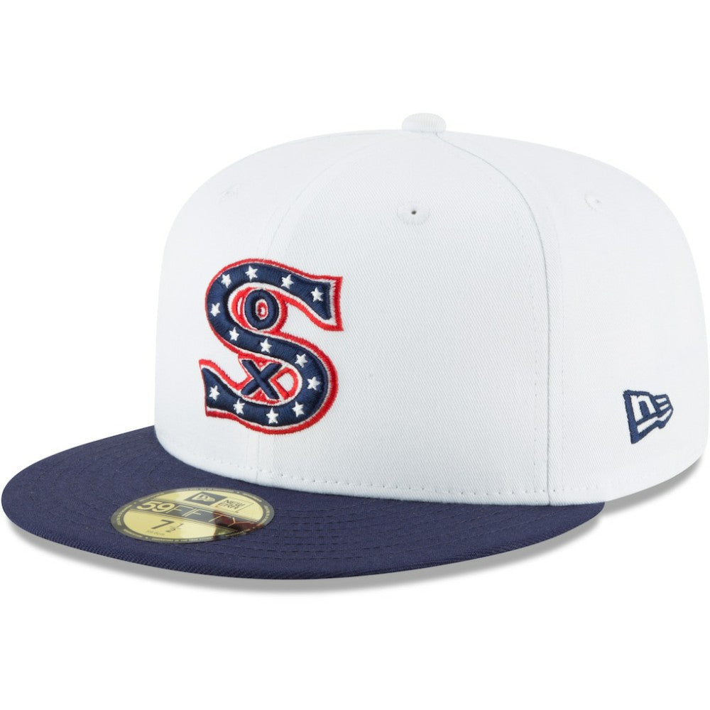 Chicago White Sox New Era Cooperstown Collection Wool 59FIFTY Fitted Hat - White Hats
