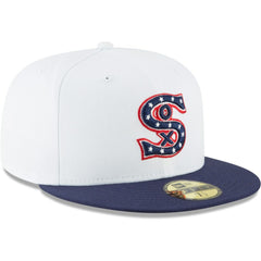 Chicago White Sox New Era Cooperstown Collection Wool 59FIFTY Fitted Hat - White Hats