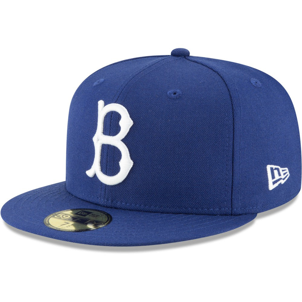 Brooklyn Dodgers New Era Cooperstown Collection Wool 59FIFTY Fitted Hat - Royal Hats