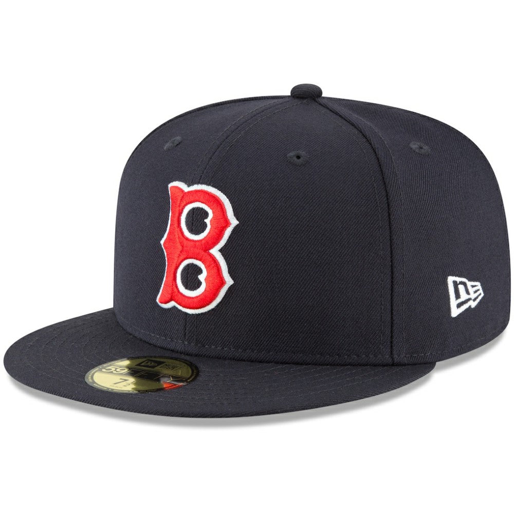Boston Red Sox New Era Cooperstown Collection Wool 59FIFTY Fitted Hat - Navy Hats
