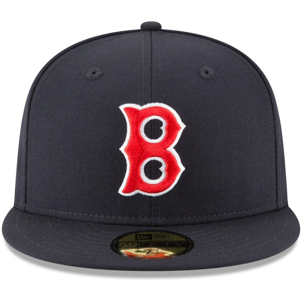Boston Red Sox New Era Cooperstown Collection Wool 59FIFTY Fitted Hat - Navy Hats