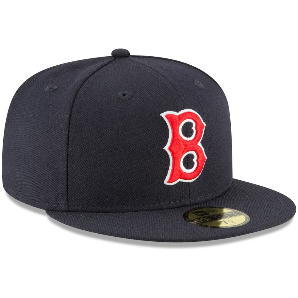 Boston Red Sox New Era Cooperstown Collection Wool 59FIFTY Fitted Hat - Navy Hats
