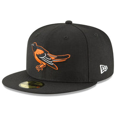 Baltimore Orioles New Era Cooperstown Collection Wool 59FIFTY Fitted Hat - Black Hats