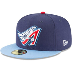 California Angels New Era Cooperstown Collection Wool 59FIFTY Fitted Hat - Navy Hats
