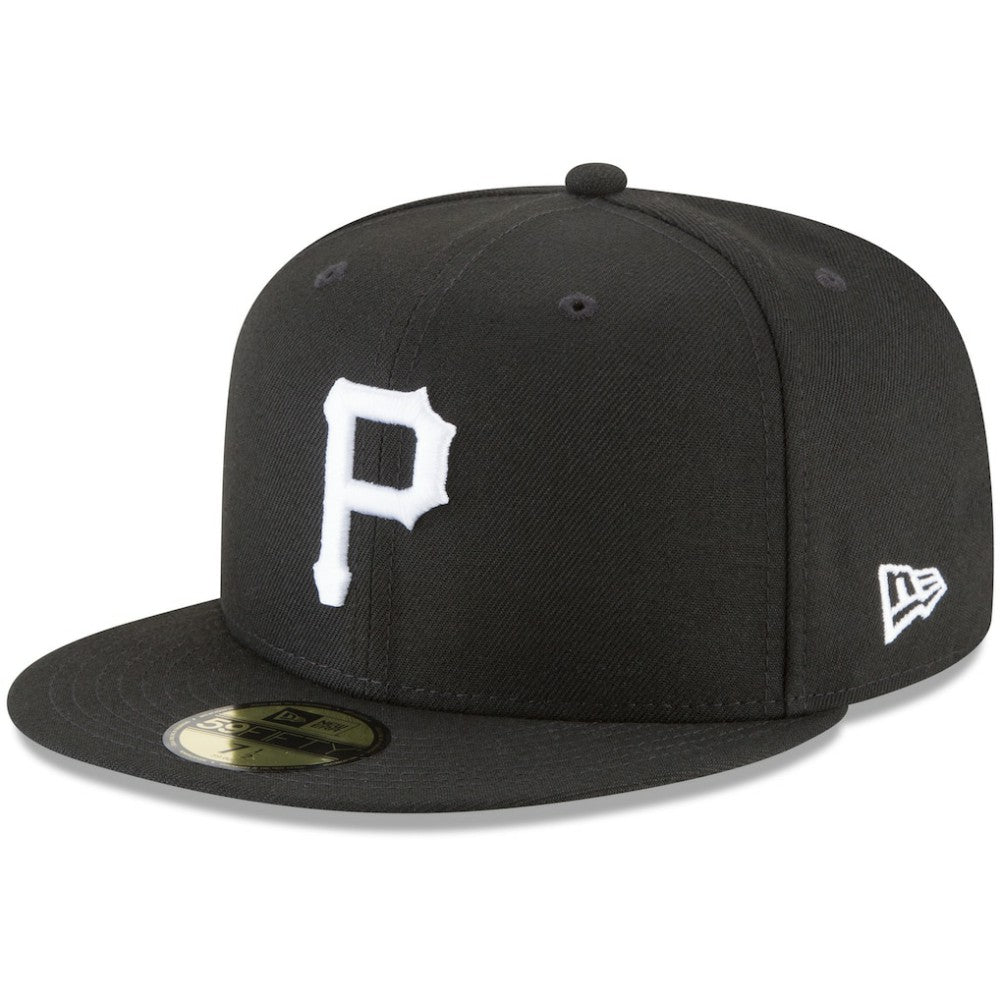 Pittsburgh Pirates New Era 59FIFTY Fitted Hat - Black Hats