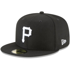 Pittsburgh Pirates New Era 59FIFTY Fitted Hat - Black Hats