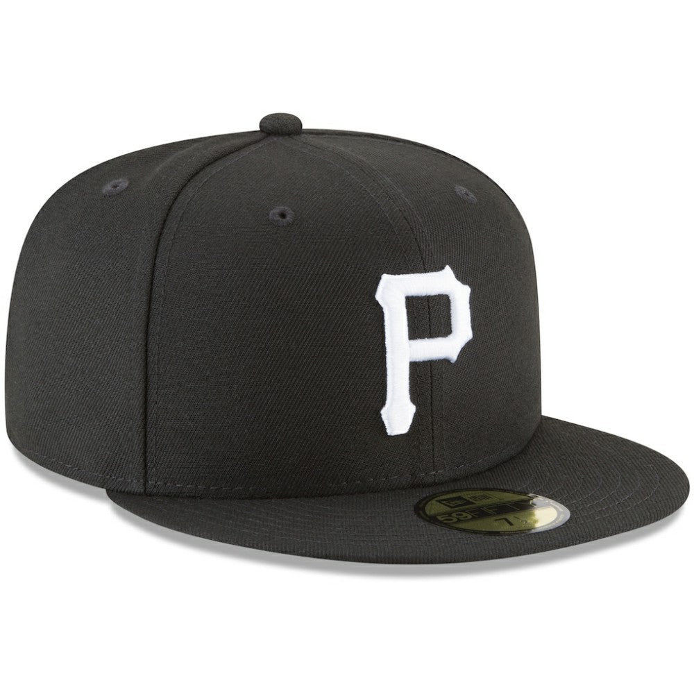 Pittsburgh Pirates New Era 59FIFTY Fitted Hat - Black Hats