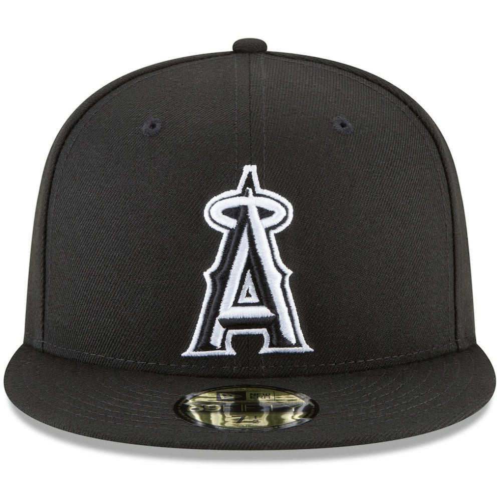 Los Angeles Angels New Era 59FIFTY Fitted Hat - Black Hats