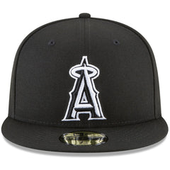 Los Angeles Angels New Era 59FIFTY Fitted Hat - Black Hats