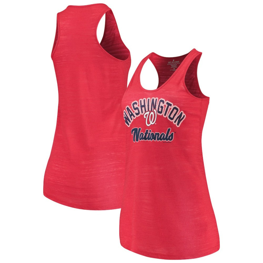 Washington Nationals Soft as a Grape Women's Multicount Racerback Tank Top - Red Tanks