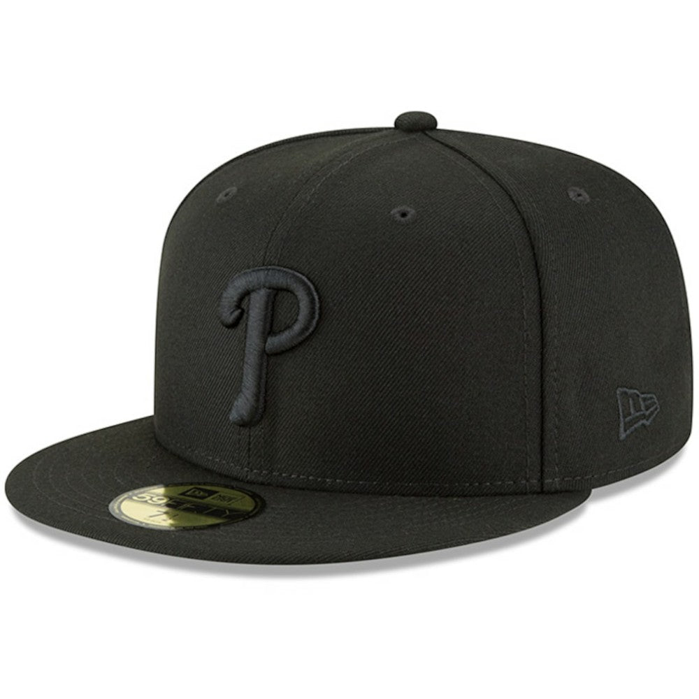 Philadelphia Phillies New Era Primary Logo Basic 59FIFTY Fitted Hat - Black Hats