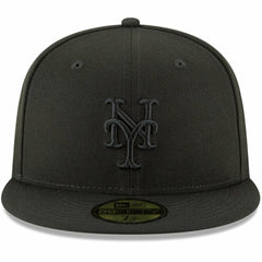 New York Mets New Era Primary Logo Basic 59FIFTY Fitted Hat - Black Hats