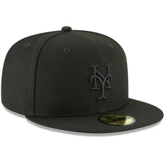 New York Mets New Era Primary Logo Basic 59FIFTY Fitted Hat - Black Hats