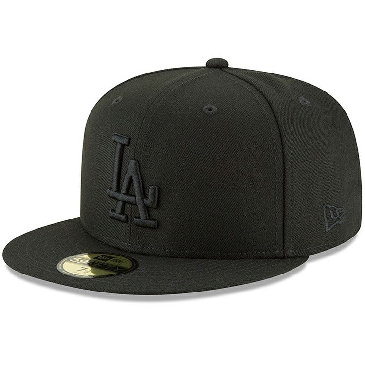 Los Angeles Dodgers New Era Primary Logo Basic 59FIFTY Fitted Hat - Black Hats