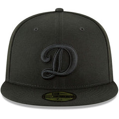Los Angeles Dodgers New Era Secondary Logo Basic 59FIFTY Fitted Hat - Black Hats