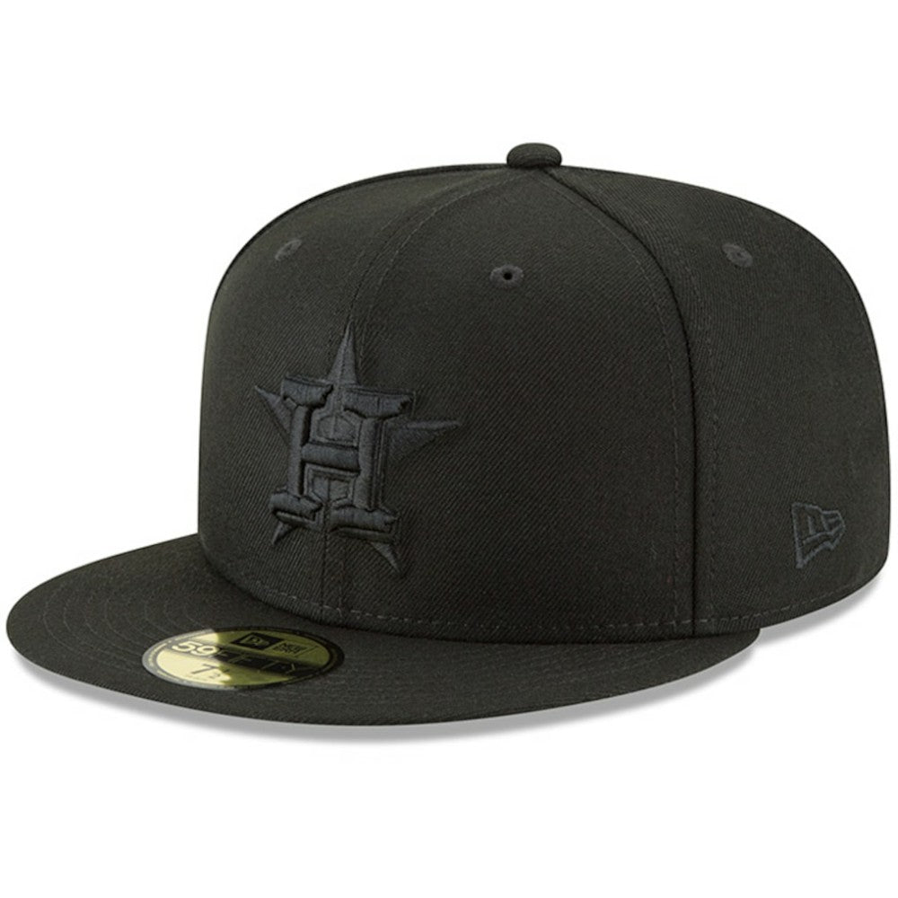 Houston Astros New Era Primary Logo Basic 59FIFTY Fitted Hat - Black Hats