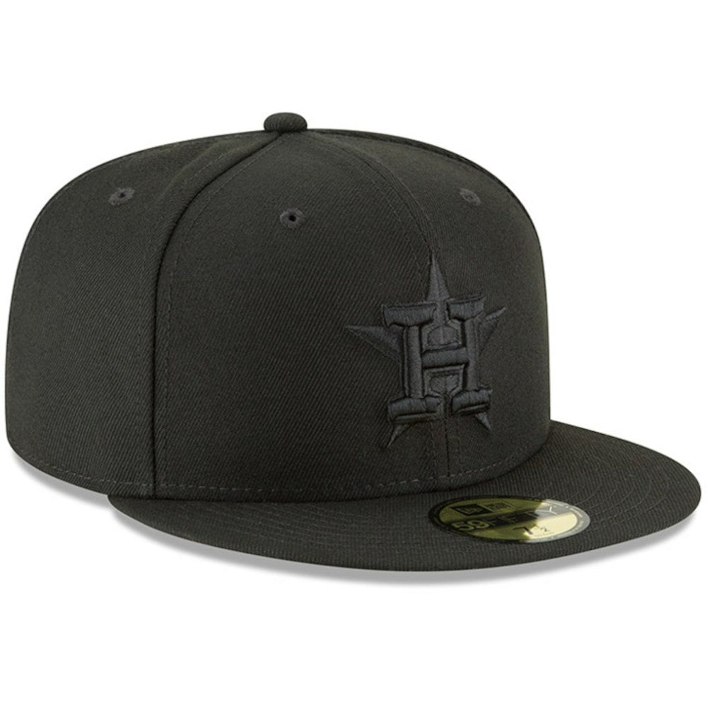 Houston Astros New Era Primary Logo Basic 59FIFTY Fitted Hat - Black Hats
