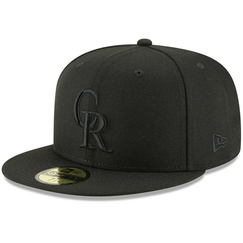 Colorado Rockies New Era Primary Logo Basic 59FIFTY Fitted Hat - Black Hats