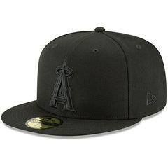 Los Angeles Angels New Era Primary Logo Basic 59FIFTY Fitted Hat - Black Hats