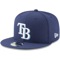 Tampa Bay Rays New Era Team Color 9FIFTY Snapback Hat - Navy Hats