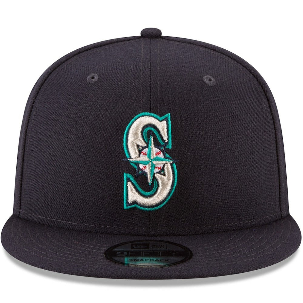 Seattle Mariners New Era Team Color 9FIFTY Snapback Hat - Navy Hats