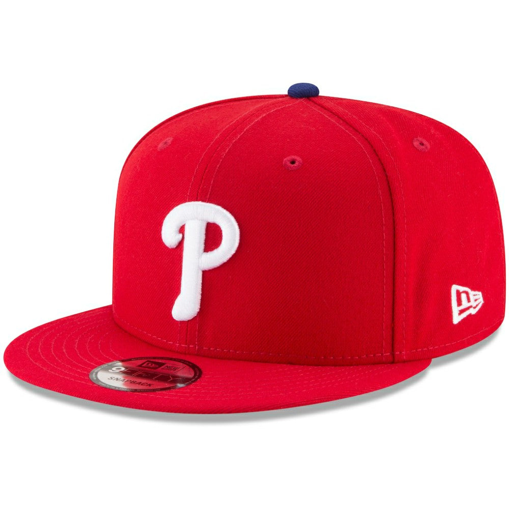 Philadelphia Phillies New Era Team Color 9FIFTY Snapback Hat - Red Hats