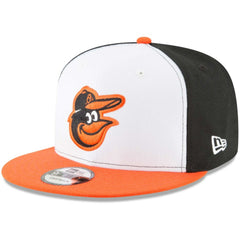 Baltimore Orioles New Era Team Color 9FIFTY Snapback Hat - White/Orange Hats