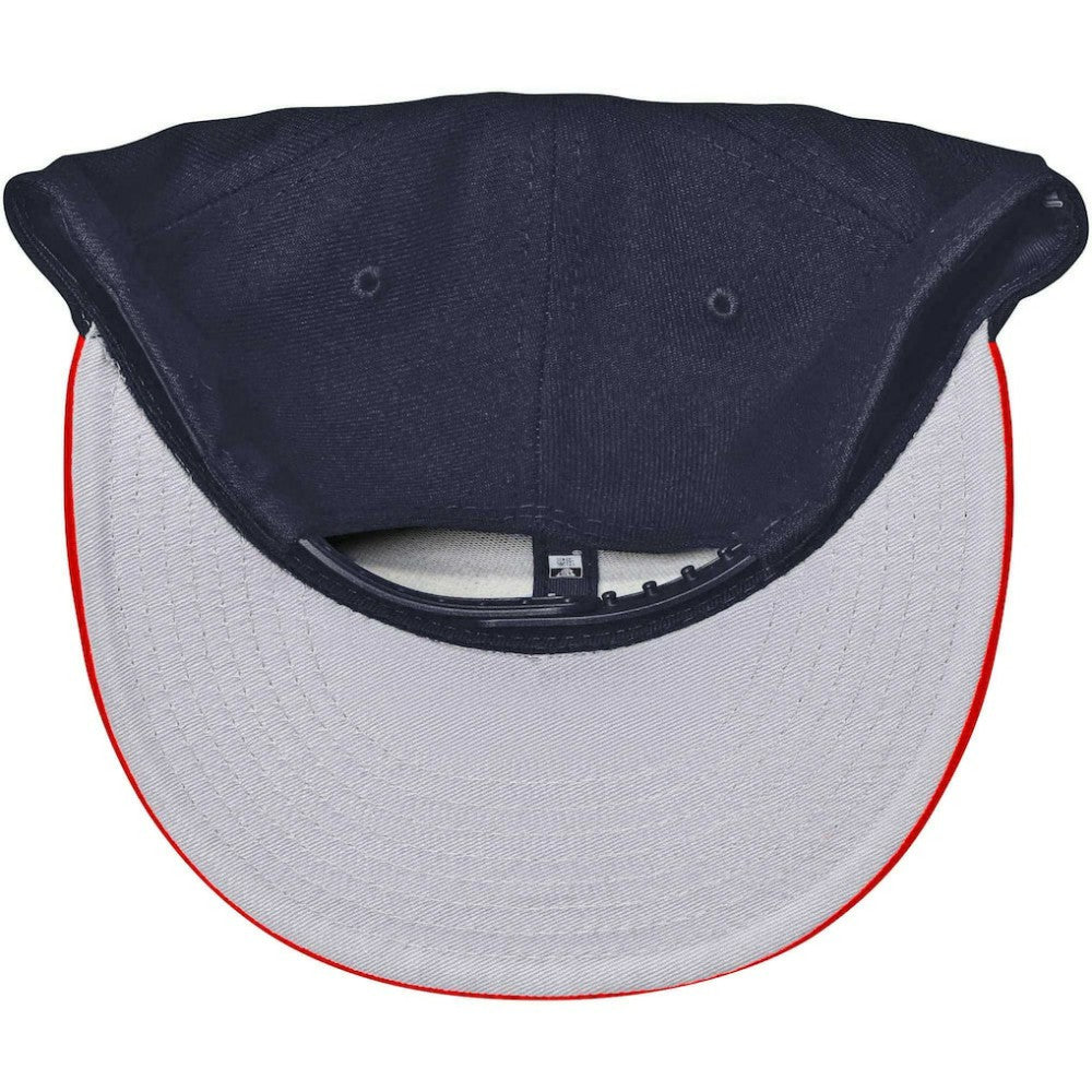 Atlanta Braves New Era Team Color 9FIFTY Snapback Hat - Navy/Red Hats