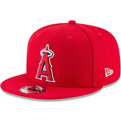 Los Angeles Angels New Era Team Color 9FIFTY Snapback Hat - Red Hats