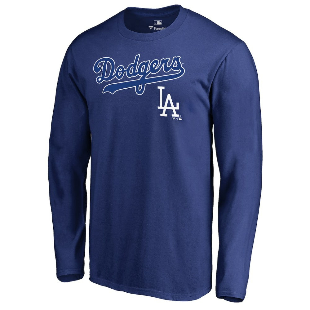 Los Angeles Dodgers Cooperstown Collection Wahconah Long Sleeve T-Shirt - Royal T-shirts