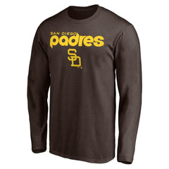 San Diego Padres Cooperstown Collection Wahconah Long Sleeve T-Shirt - Brown T-shirts