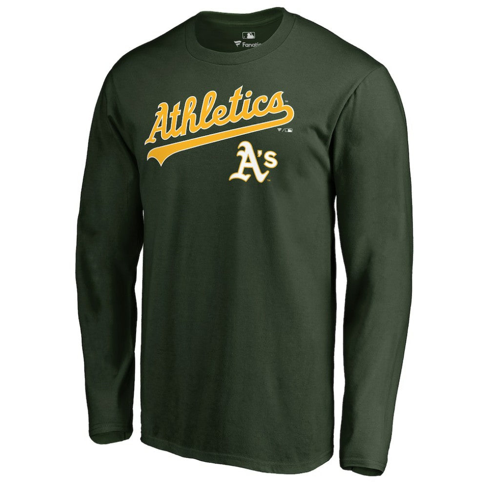 Athletics Team Lockup Long Sleeve T-Shirt - Green T-shirts