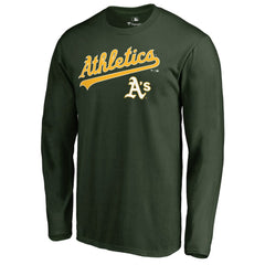 Athletics Team Lockup Long Sleeve T-Shirt - Green T-shirts