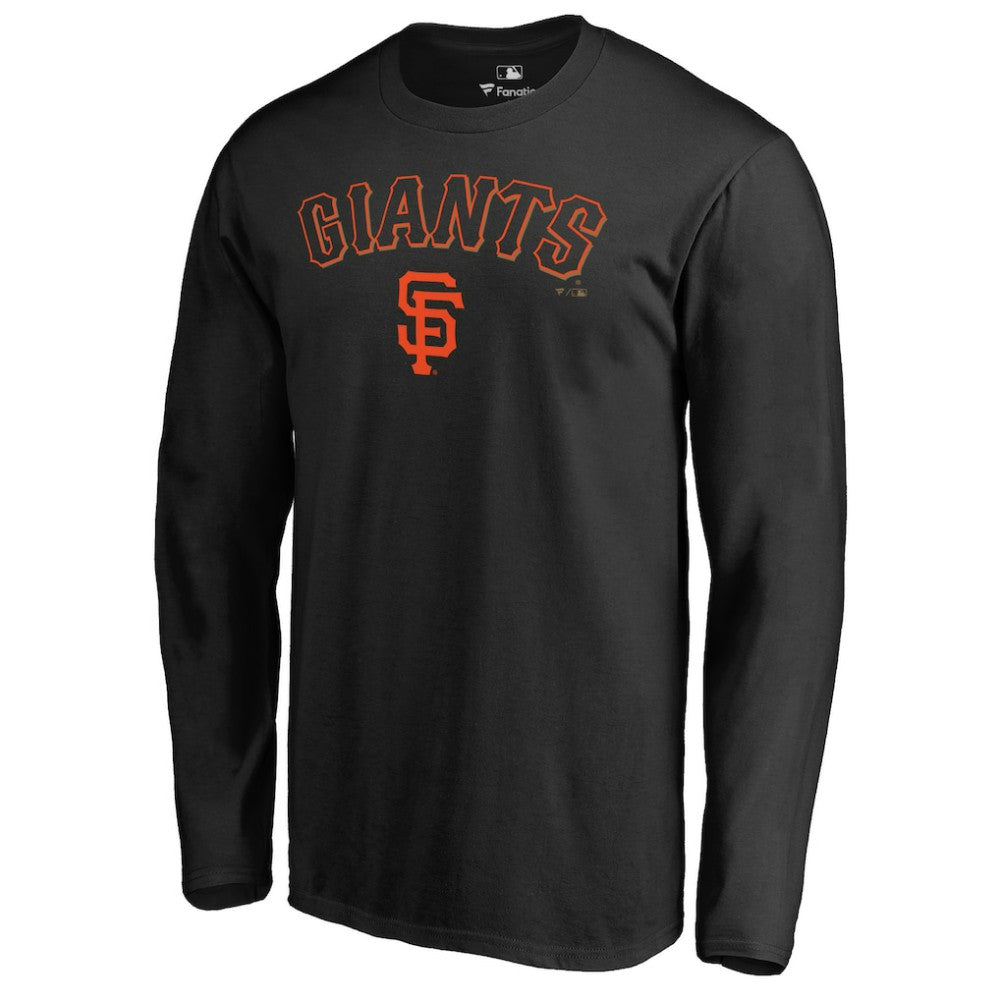 San Francisco Giants Team Lockup Long Sleeve T-Shirt - Black T-shirts