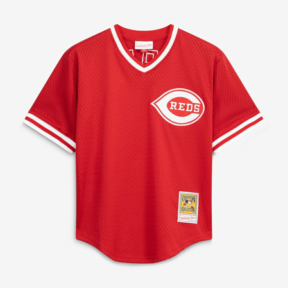 Barry Larkin Cincinnati Reds Mitchell & Ness Authentic Batting Practice Jersey - Red Jerseys