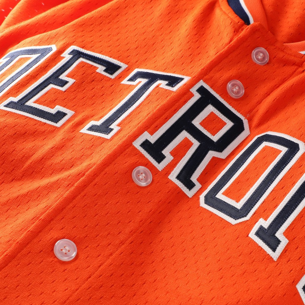 Kirk Gibson Detroit Tigers Mitchell & Ness Cooperstown Collection Mesh Batting Practice Button-Up Jersey - Orange Jerseys