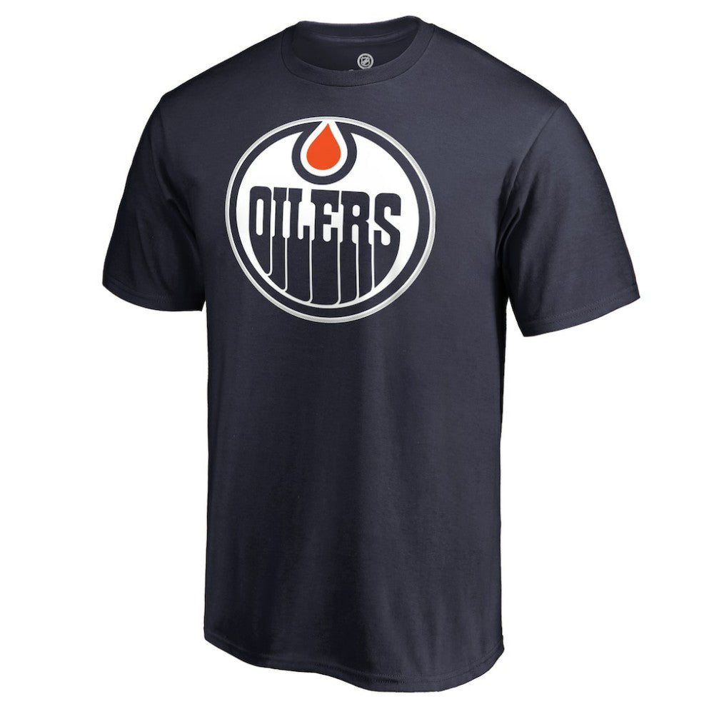 NHL Connor McDavid Edmonton Oilers Backer Name & Number T-Shirt - Navy