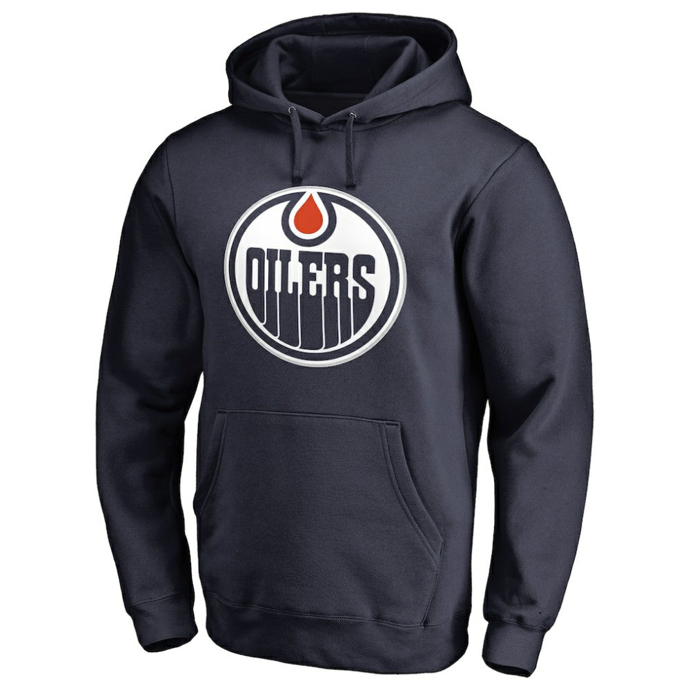 NHL Connor McDavid Edmonton Oilers Backer Name & Number Pullover Hoodie - Navy