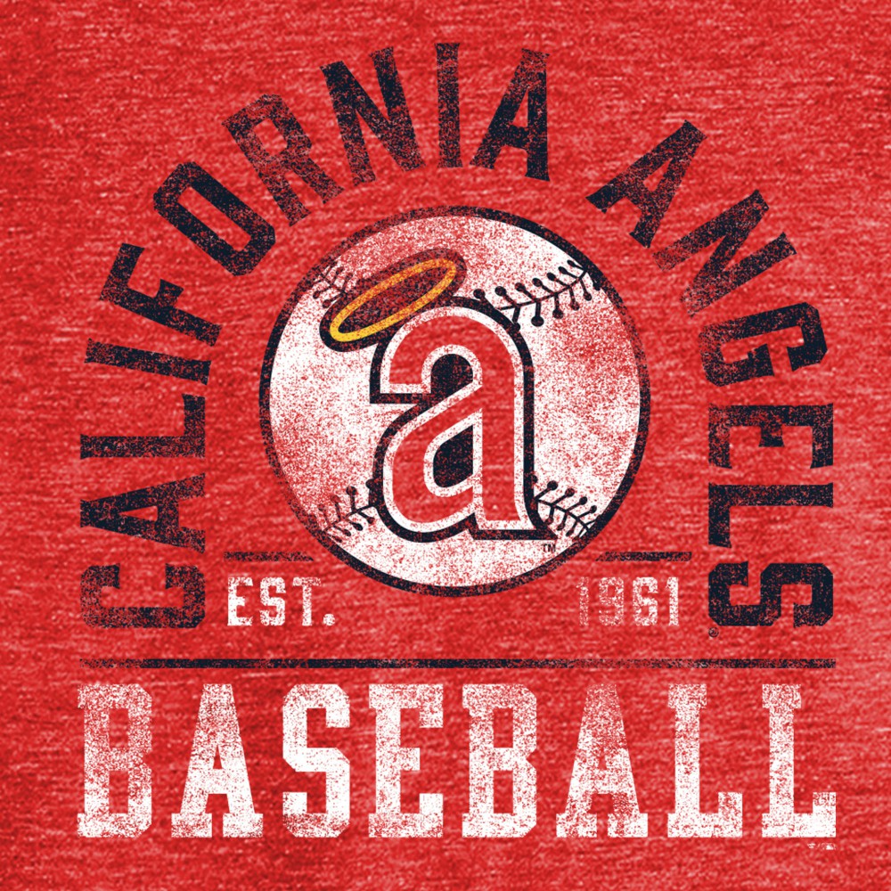 Los Angeles Angels Hometown Collection Curve T-Shirt - Red T-shirts