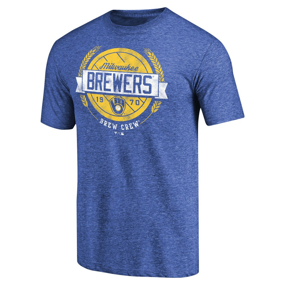Milwaukee Brewers Hometown Collection Barrel Men T-Shirt - Royal T-shirts