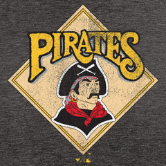 Pittsburgh Pirates Hometown Collection Retro Logo T-Shirt - Black T-shirts