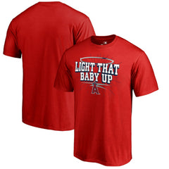 Los Angeles Angels Hometown Collection Light That Baby Up T-Shirt - Red Hats