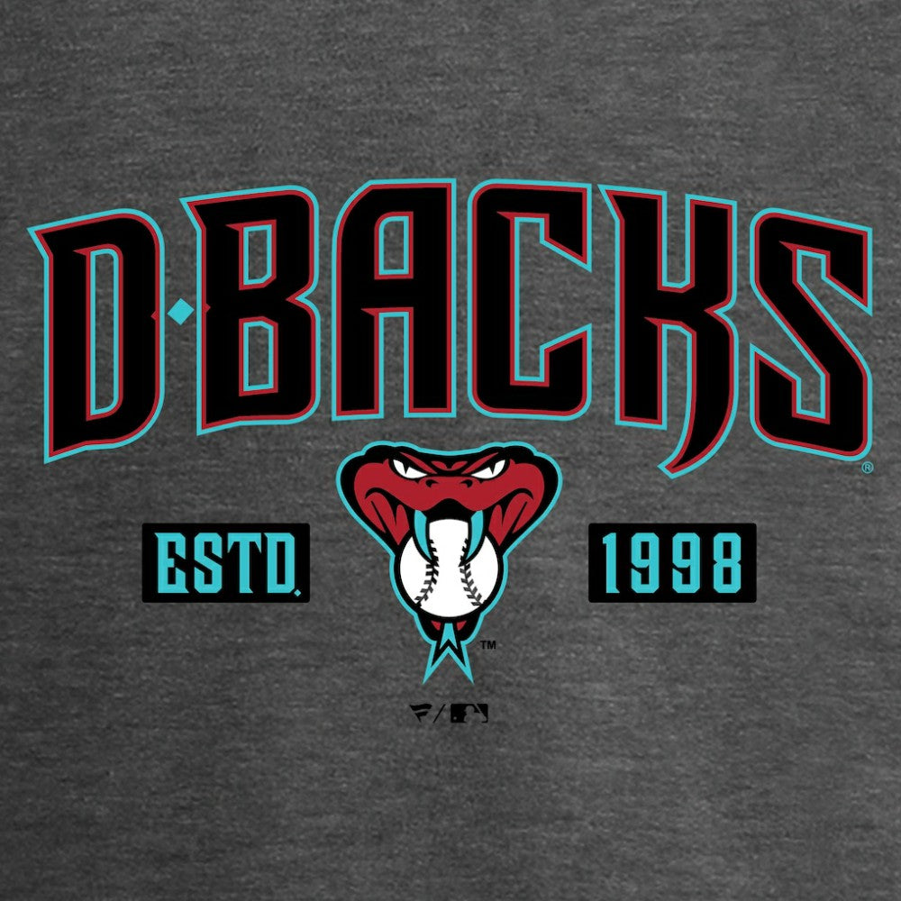 Arizona Diamondbacks Women's Hometown Collection Snakeskin V-Neck T-Shirt - Heathered Gray T-shirts