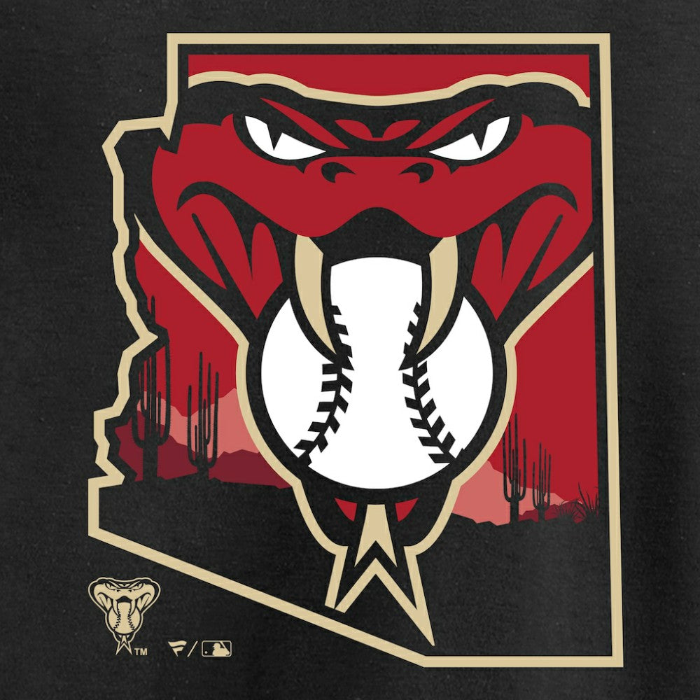 Arizona Diamondbacks Hometown Collection Baja Pullover Hoodie - Black Hoodies