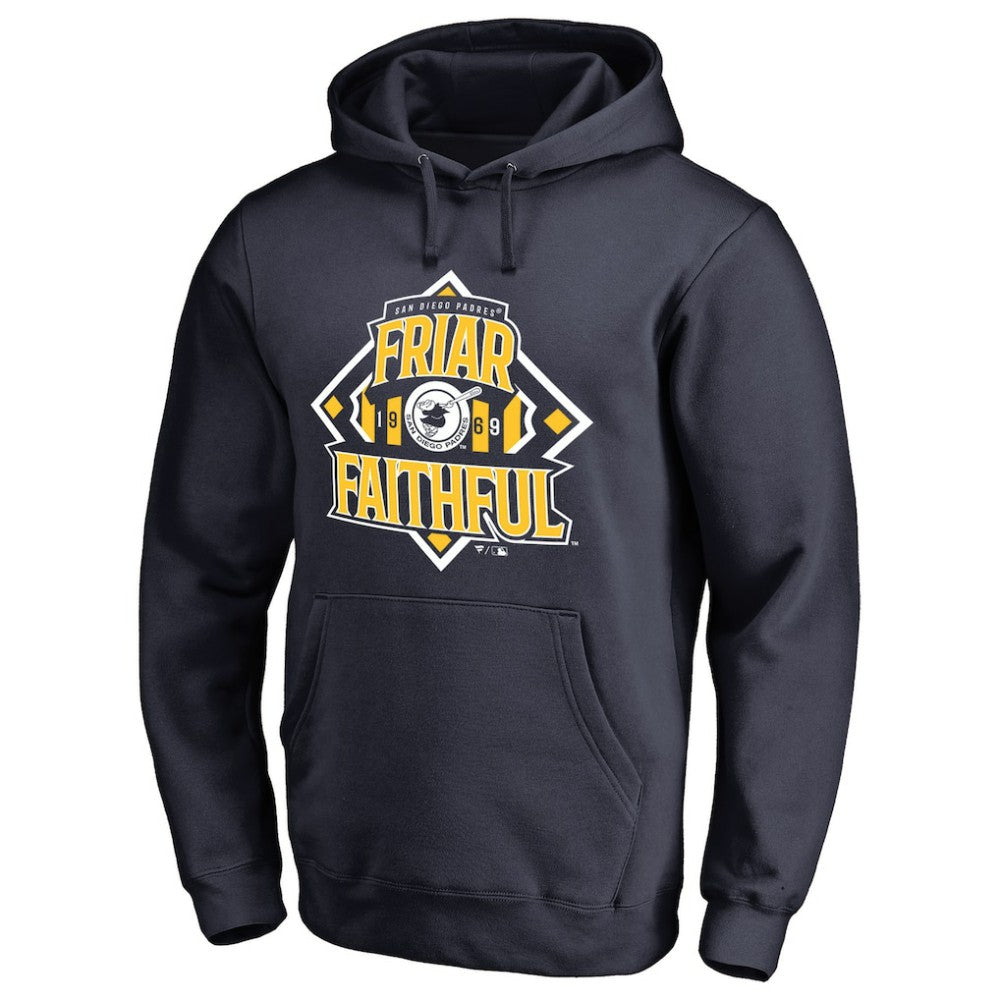 San Diego Padres Hometown Collection Friar Faithful Pullover Hoodie - Navy Hoodies