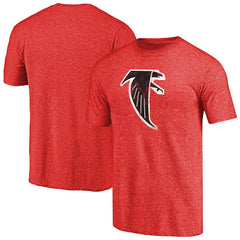 Atlanta Falcons Throwback Logo Tri-Blend T-Shirt Red