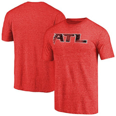 Atlanta Falcons Distressed Alternate Logo Secondary Tri-Blend T-Shirt Red