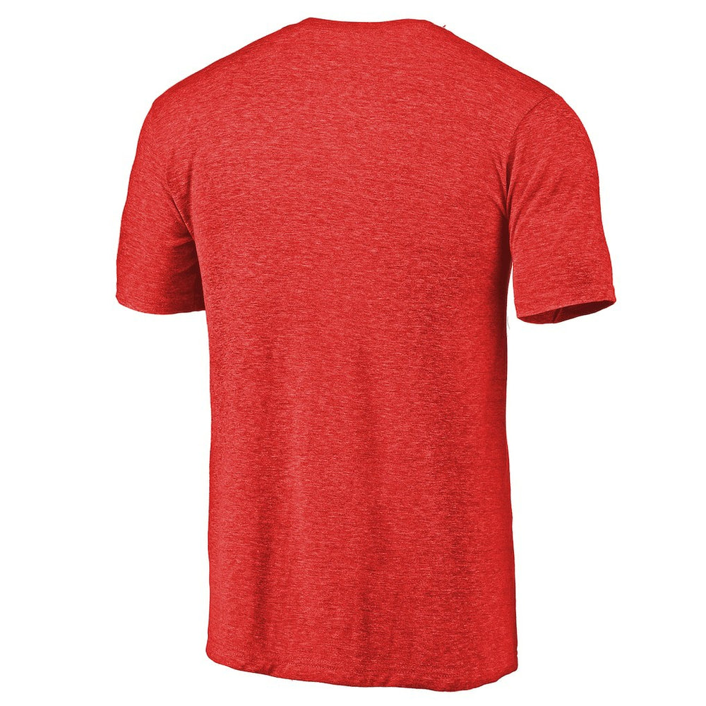 Atlanta Falcons Distressed Alternate Logo Secondary Tri-Blend T-Shirt Red