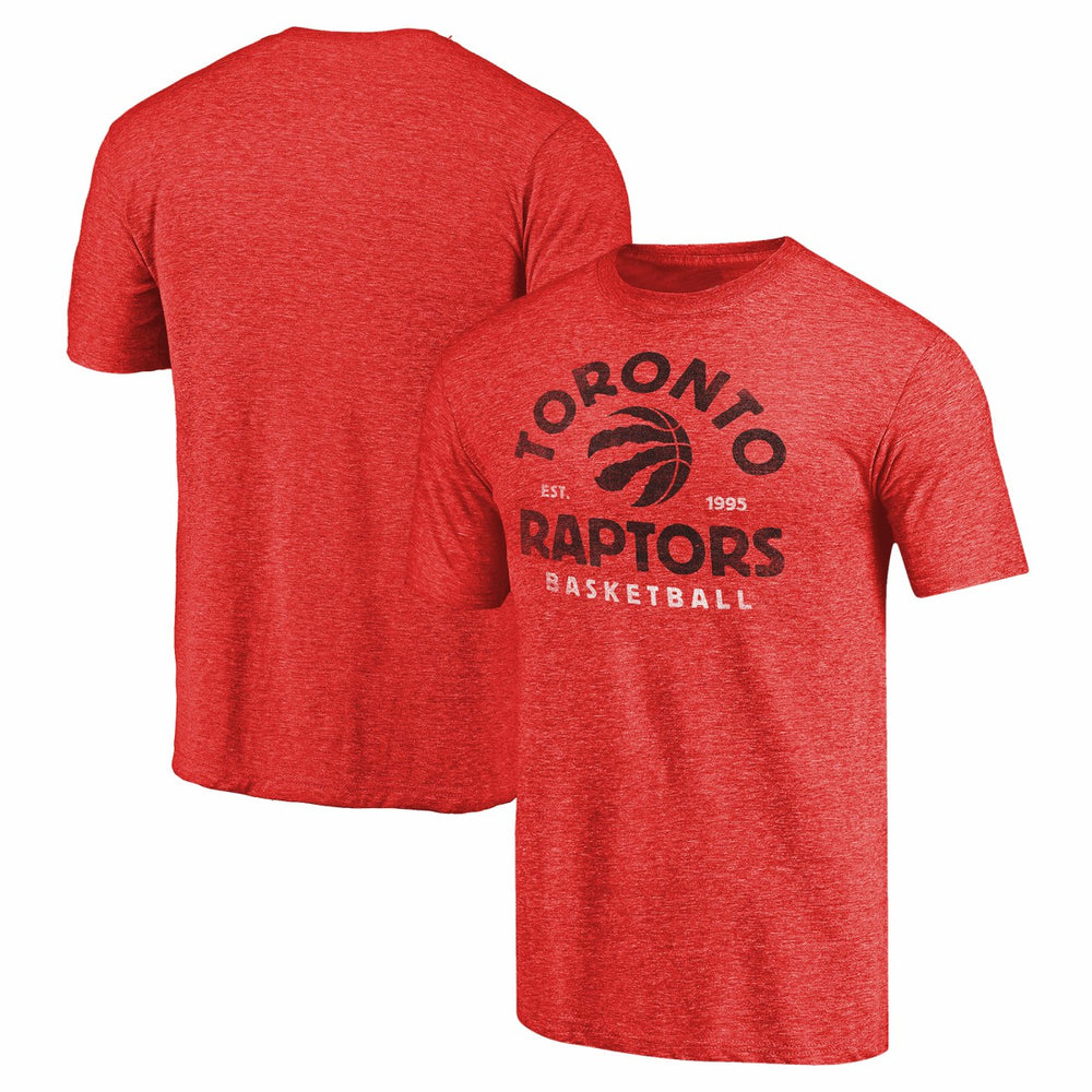 Toronto Raptors Vintage Arch Tri-Blend T-Shirt Red