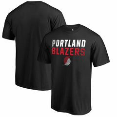 Portland Trail Blazers Fade Out T-Shirt Black